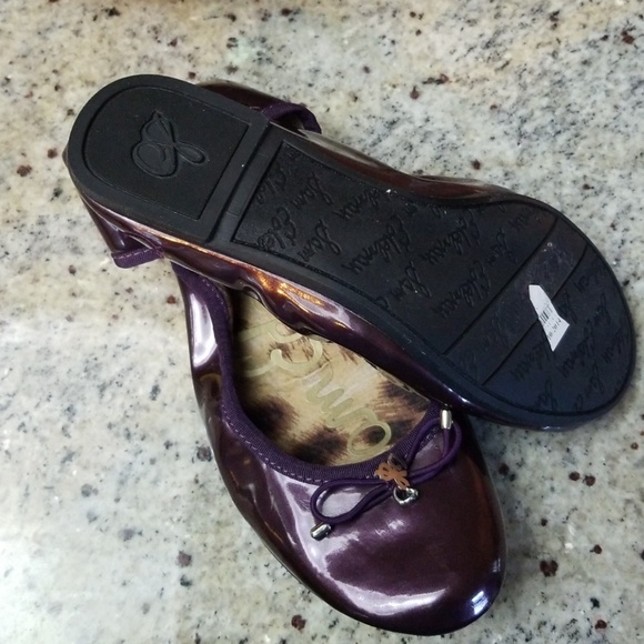 Sam Edelman Fiona Purple Ballet Flats Girls 3M - Picture 6 of 8